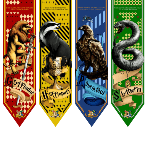 Hogwarts Houses (Art by AniaArtNL on DeviantArt)